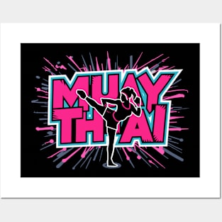 Muay Thai Boxing Martial Art Sport Lovers Women Girls Kids Posters and Art